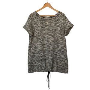 Loft Lou & Grey Womans L Gray Space Dye Short Sleeve Tunic Sweatshirt